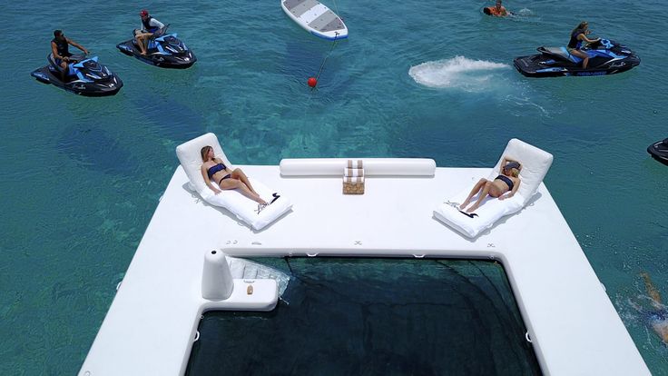sea pools | superyacht inflatable netted pools | funair